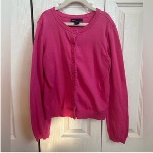 Gap Kids Pink Button-Front Cardigan Sweater